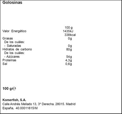 Golosina sabor regaliz Catz Trolli 100g
