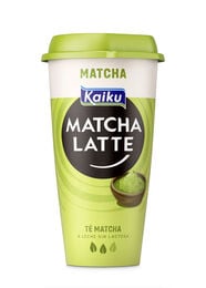 Bebida láctea matcha latte de Kaiku con capacidad de 230 ml