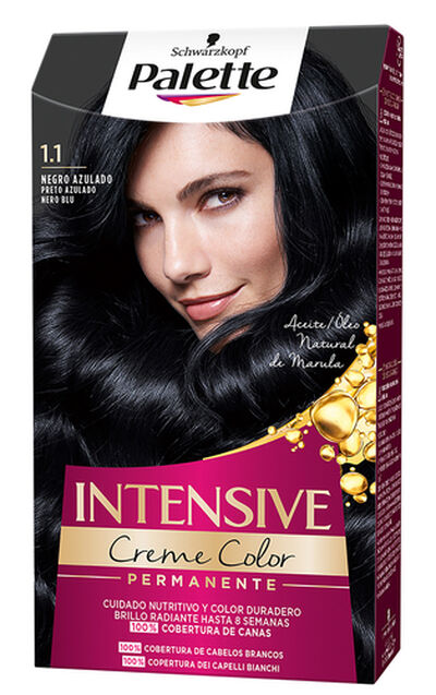 Tinte de cabello Schwarzkopf Palette nº 1.1 negro azulado