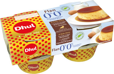 Flan de huevo Dhul 0% pack 4