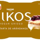 Yogur estilo griego Oikos pack 2 tarta de arándanos