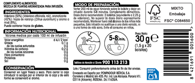 Infusión Alipende 20u valeriana