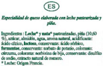 Queso con piña Le Roule Rians