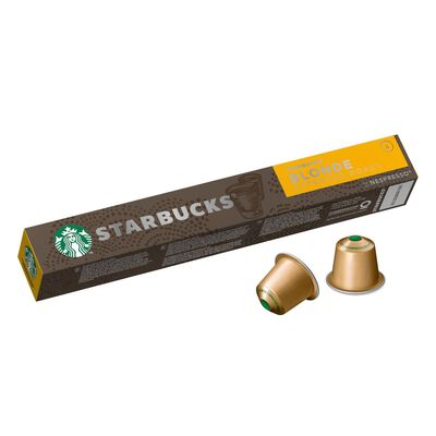 Caf&eacute; blonde espresso roast intensidad 6 Starbucks 10 c&aacute;ps