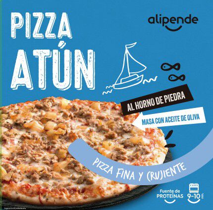 Pizza fina Alipende 375g atún