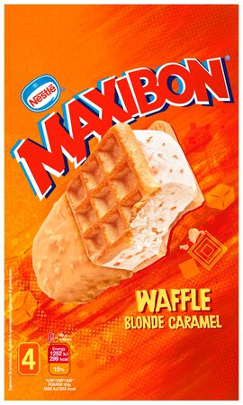 Helado Maxibon Nestlé 4 uds Waffle Blonde Caramel