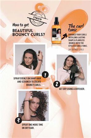 Tónico L'Oréal stylista spray 200ml curls para cabello rizado