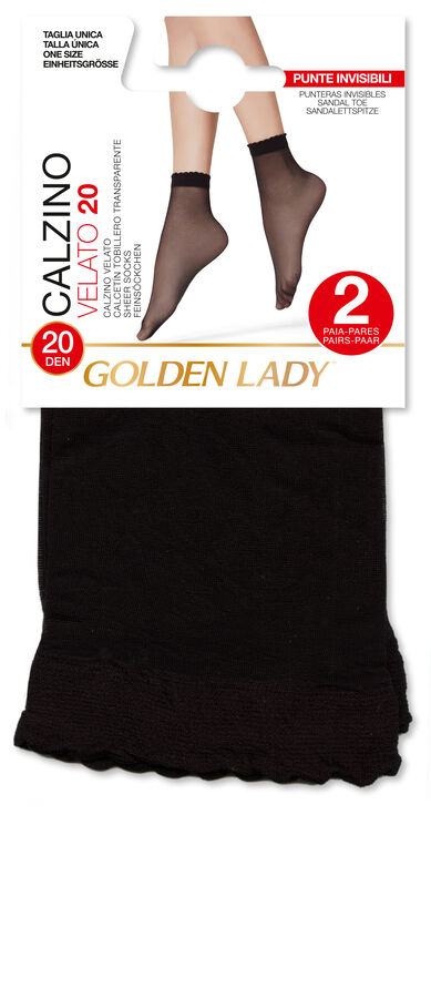 Tobillero 20D Golden Lady  T-U 2U Negro