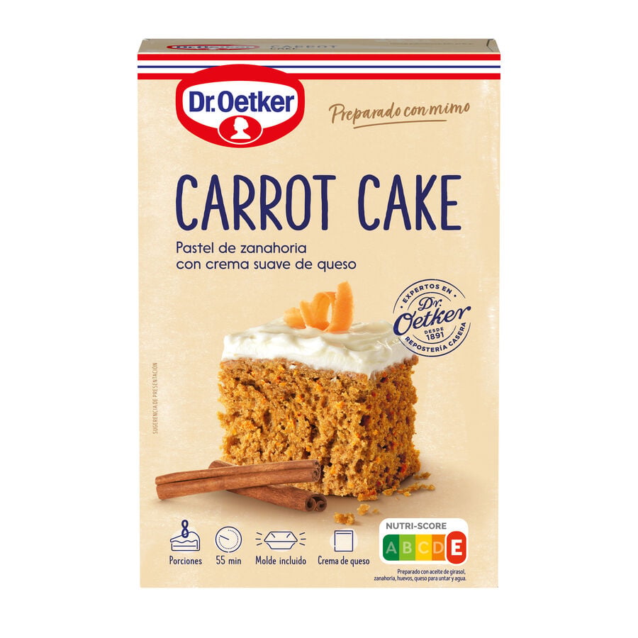 Preparado tarta de zanahoria Dr Oetker 315g