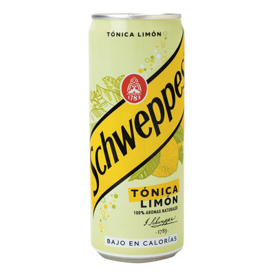 Tónica Schweppes lata 33cl limón