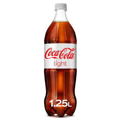 Refresco de cola sin azúcar sin calorías Coca-Cola 1,25l