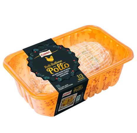 Rotti de pollo relleno con queso arándanos y cebolla caramelizada Coren 750g