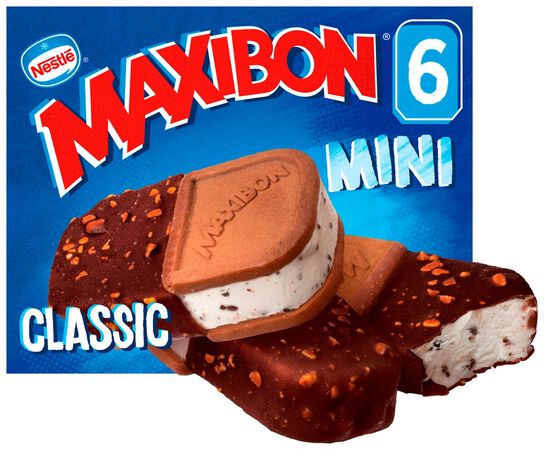 Helado Maxibon mini Nestle 6 uds nata