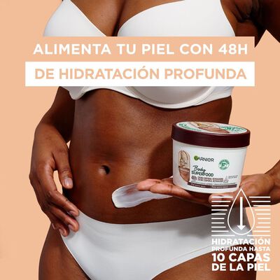 Crema Corporal Garnier 380Ml Con Cacao Y Ceramida Piles Muy Secas