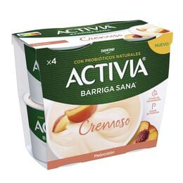 Bífidus Activia cremoso pack 4 melocotón