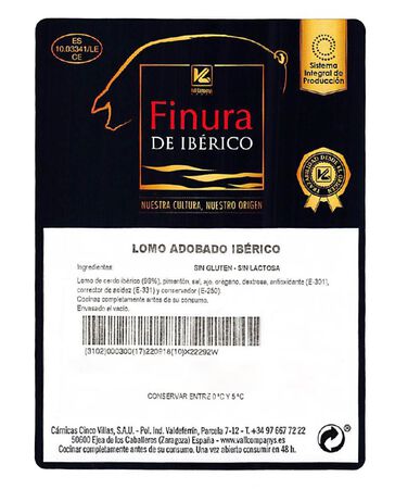 Lomo de cerdo ib&eacute;rico adobado