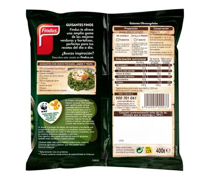 Guisantes fino Findus 400g