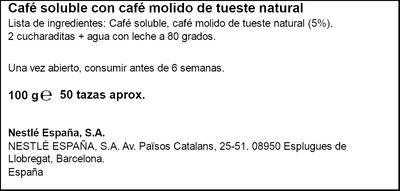 Caf&eacute; soluble Nescaf&eacute; Gold 100g