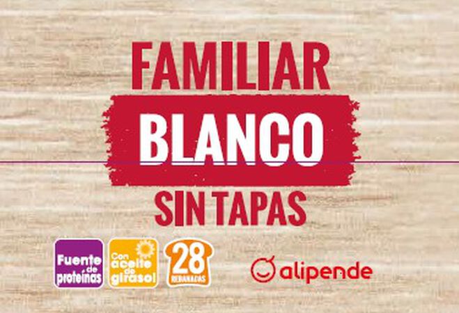 Pan de molde Alipende 820g blanco