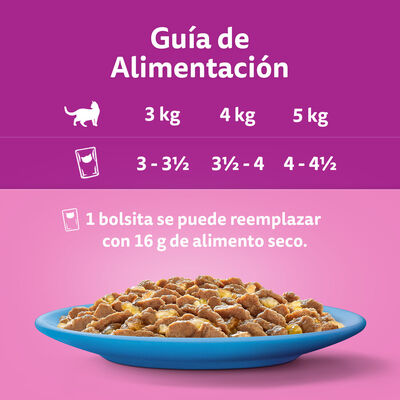 Comida para gatos de salm&oacute;n y at&uacute;n Whiskas 4x85g