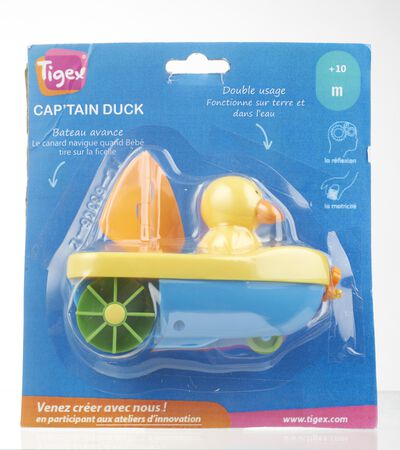 Juguete de baño con cuerda Tigex Capitán Duck