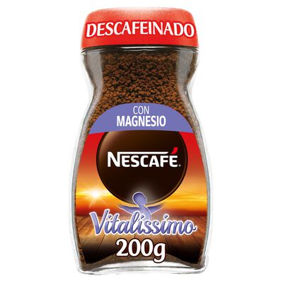 Caf&eacute; soluble descafeinado con magnesio Nescaf&eacute; 200g