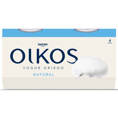 Yogur estilo griego Oikos pack 4 natural
