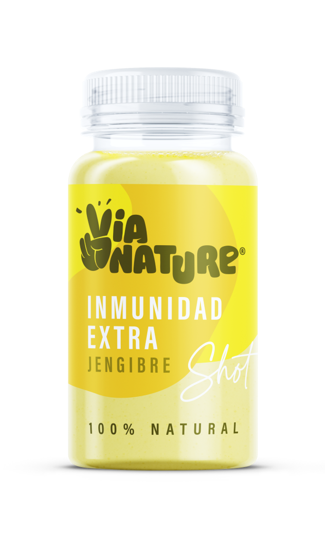 Zumo Shot Via Nature 100ml Inmunidad Jengibre