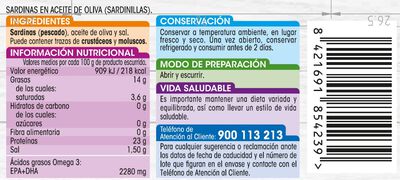 Sardinillas en aceite de oliva Alipende 2 unidades 62g