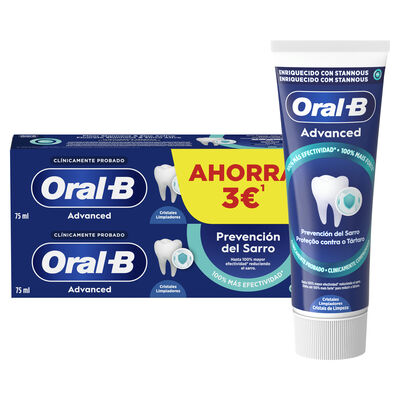 Pasta dental Oral-B 75ml p2 prevenci&oacute;n del sarro