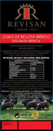 Lomo bellota 50% ib&ntilde;erico medina al corte