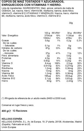Cereales Frosties de Kellog&acute;s 400g