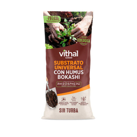 Substrato universal Vithal Garden 5l sin sin turba con humus bokashi