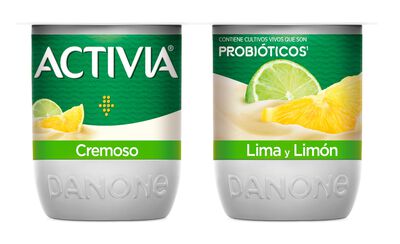 Bífidus Activia cremoso pack 4 lima limón