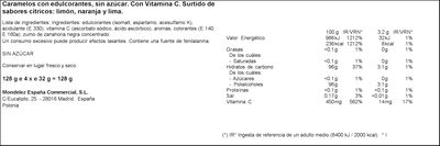 Caramelos sin az&uacute;car a&ntilde;adido Halls p4 vita-c