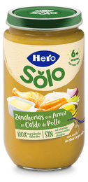 Tarro Hero Solo zanahoria-arroz en caldo 235g