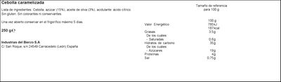 Cebolla caramelizada Ibsa tarro de cristal 240g
