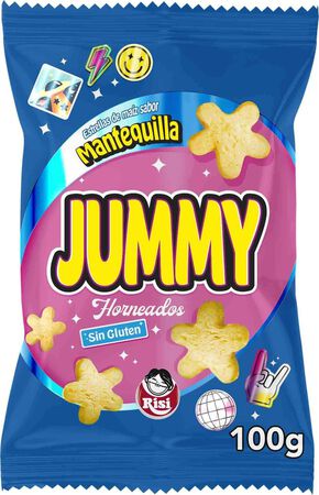 Snacks de ma&iacute;z sin gluten Jummy Risi 100g