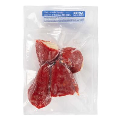 Pimientos del piquillo Frisa 4 uds 250g rellenos de bacalao
