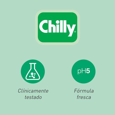 Jabon íntimo Chilly 250ml gel fórmula fresca