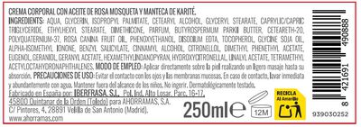 Crema corporal Bodyplus 250ml con aceite de rosa mosqueta