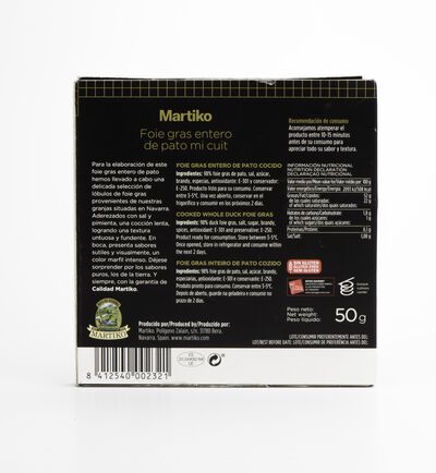 Foie gras de pato Martiko 50g