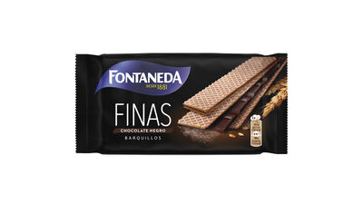 Galleta barquillo de chocolate negro Fontaneda 92g