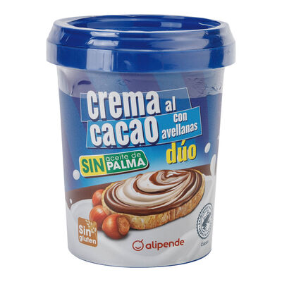Crema de cacao y avellana d&uacute;o Alipende 500g