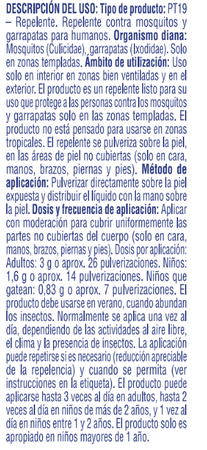 Repelente mosquito Bodyplus 100ml