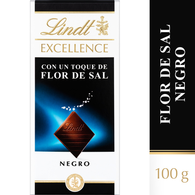 Chocolate negro Lindt excellence 100g flor de sal