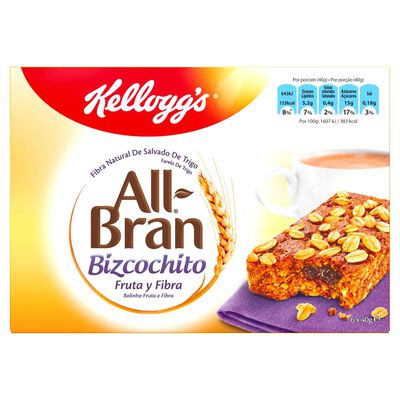 Bizcochitos All-Bran kellog's 240g fruta y fibra