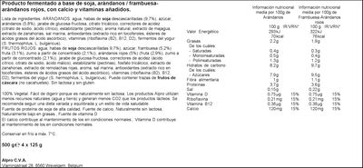 Postre de soja Alpro 500g arándanos y frutos rojos
