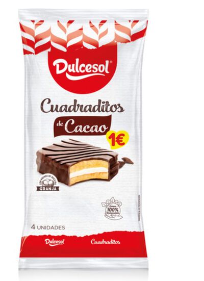 Cuadraditos Dulcesl 4U de cacao