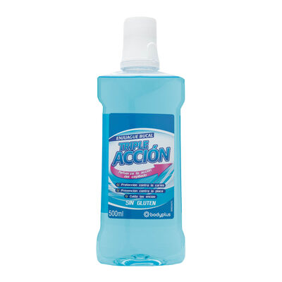 Enjuague bucal Bodyplus 500ml triple acción